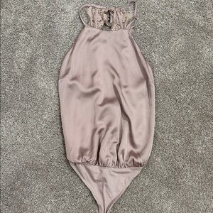 Elegant Mauve Bodysuit